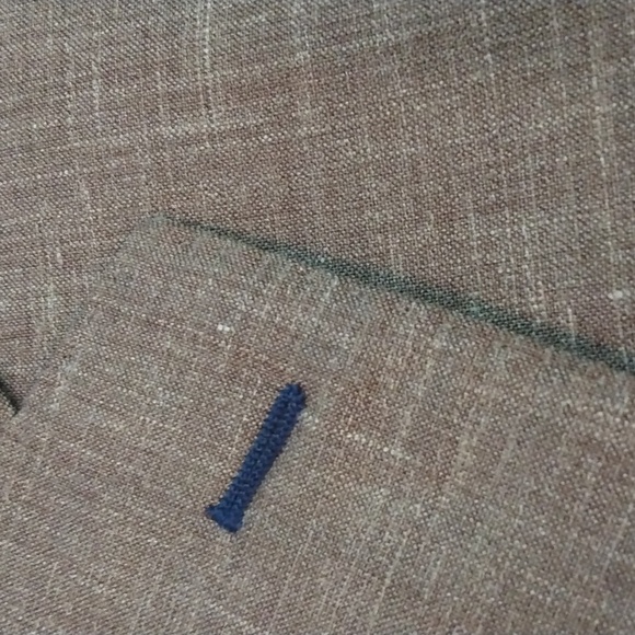 Like New J Hilburn Custom Made Light Brown Wool/Silk/Linen Summer Jacket 42R* - Picture 5 of 16